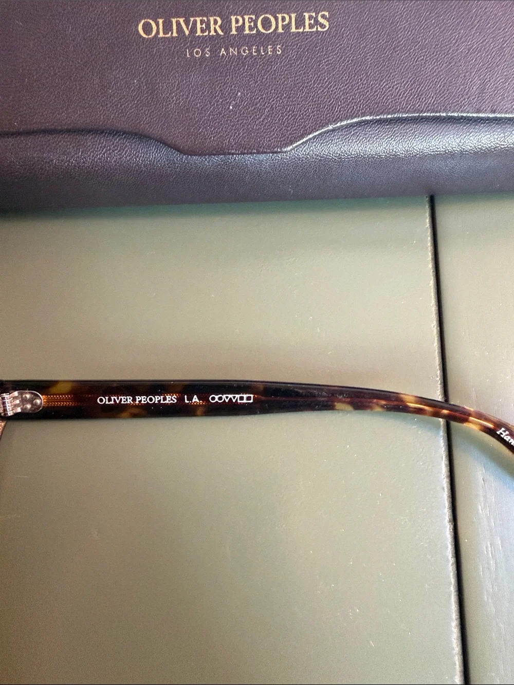 Oliver Peoples Boudreau LA- Brown Tortoise Round Sunglasses with Blue Lenses